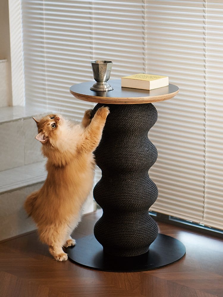 Coral Scratch Table — White photo 1
